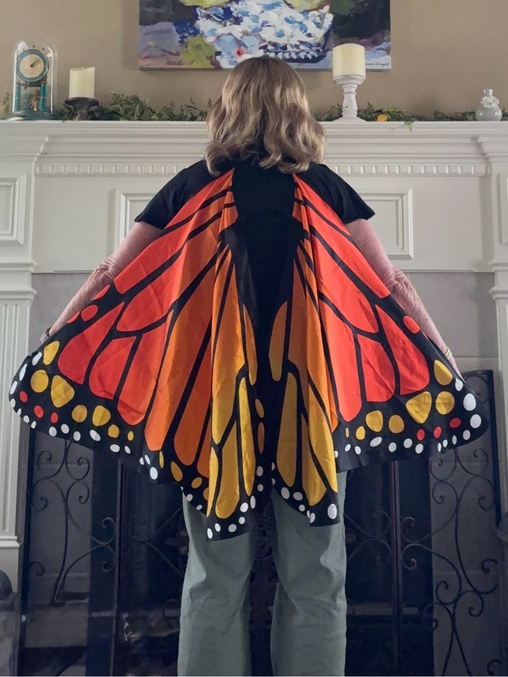 Butterfly Wing Cape - Vibrant Monarch Style